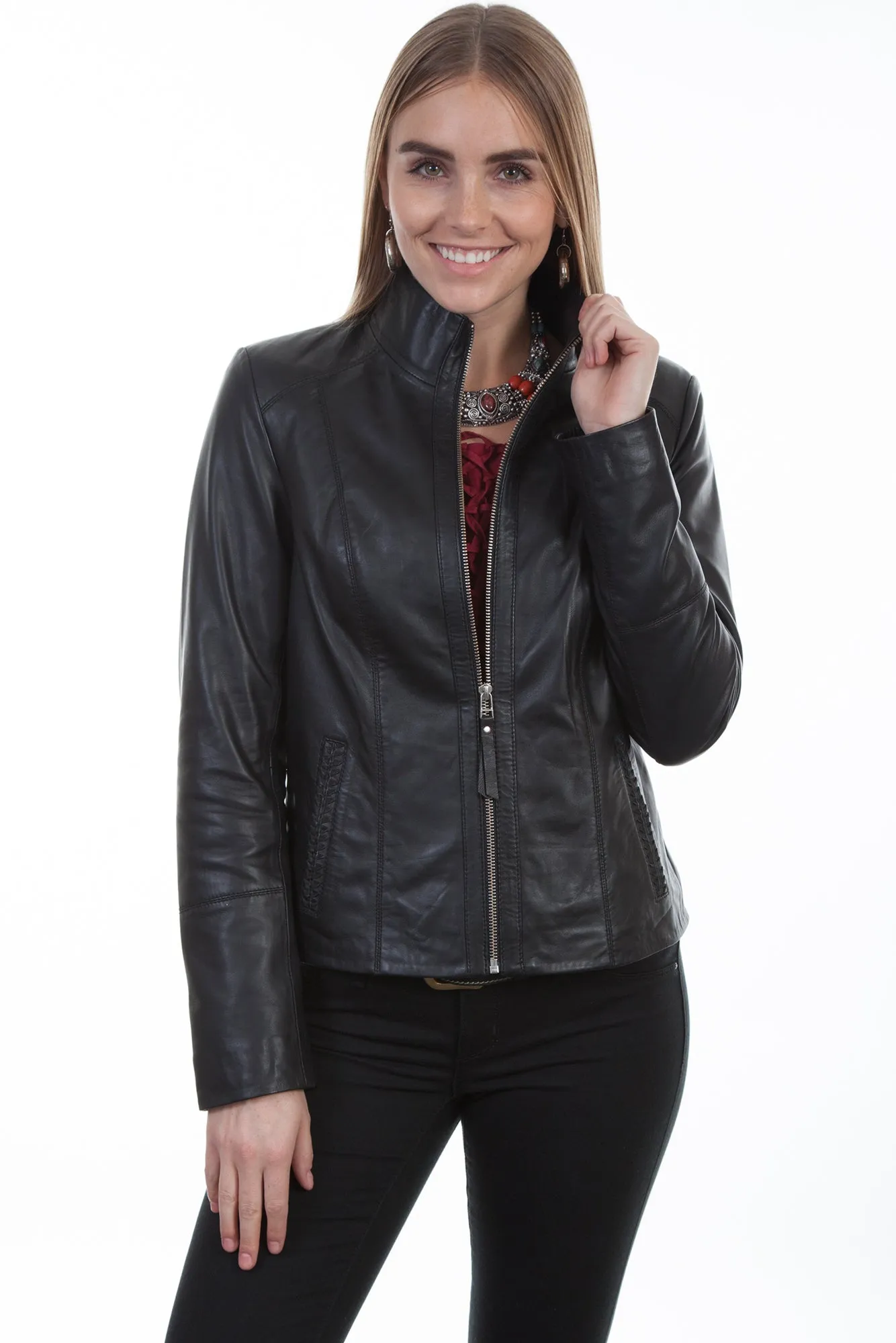 Scully Womens Black Lamb Lightweight Jacket Outfit Staple