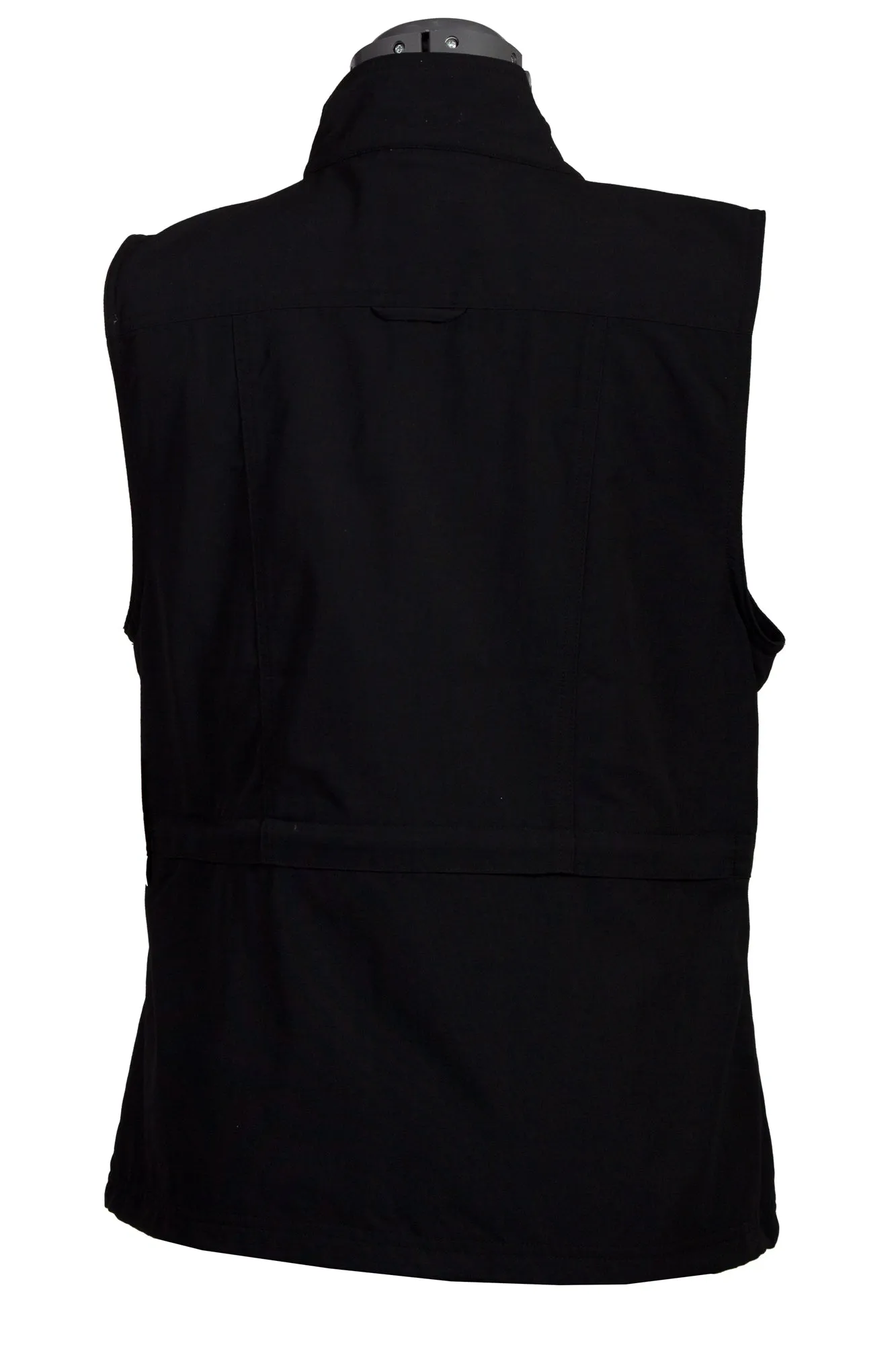 Scully Womens Black Nylon Multi-Pocket Vest Sustainable Evening Stroll Casual Easy Care