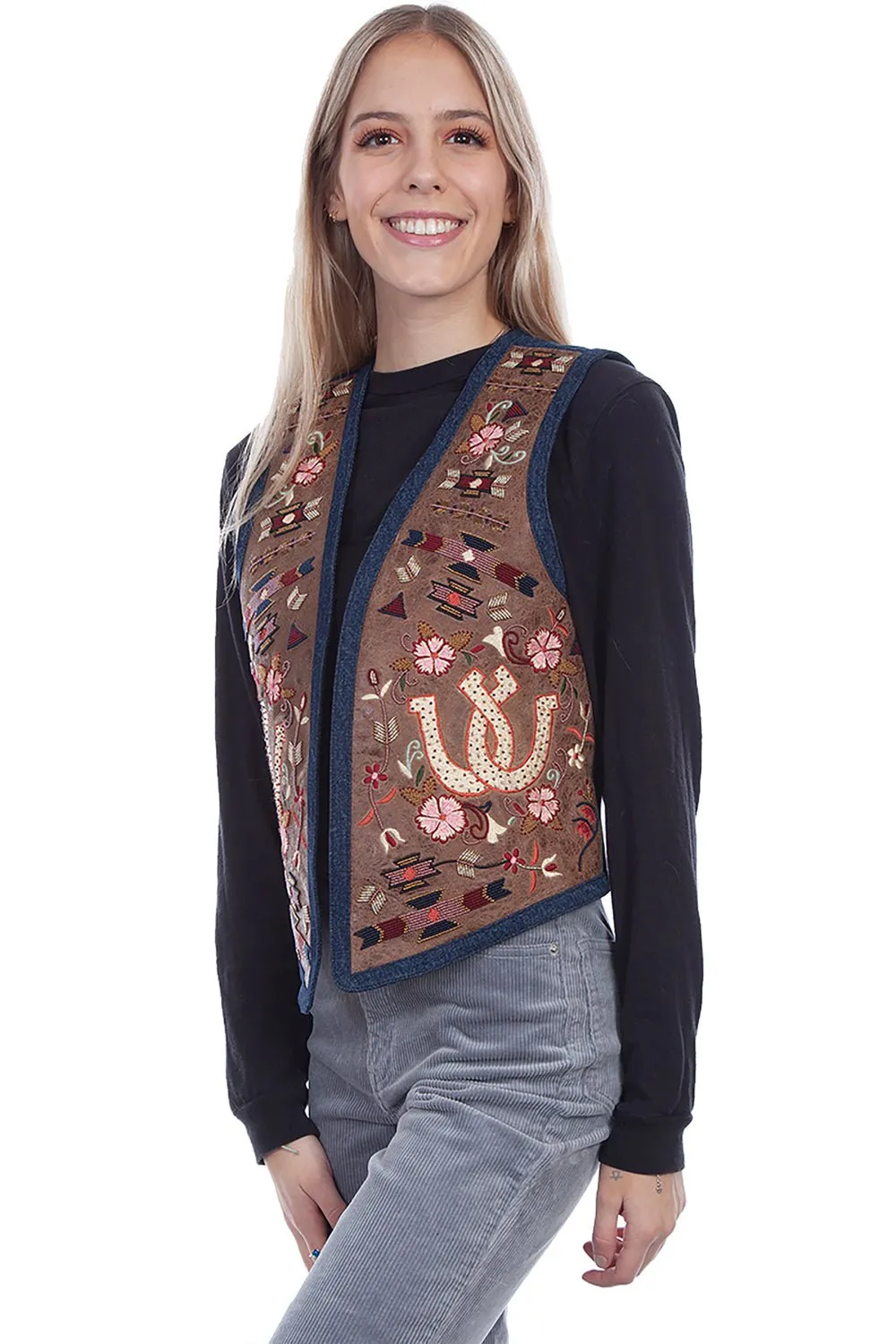 Minimalist Weekend Getaway Casual Scully Womens Brown Leather Autumn Palette Vest