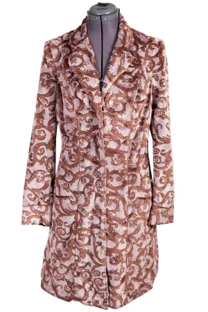 Scully Womens Brown Polyester Jacquard Jacket Base Layer Scully Womens Brown Polyester Jacquard Jacket Street Style
