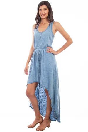 Scully Womens Chambray 100% Cotton Racer Back S/L Dress Soft Feel Scully Womens Chambray 100% Cotton Racer Back S/L Dress Easy Routine