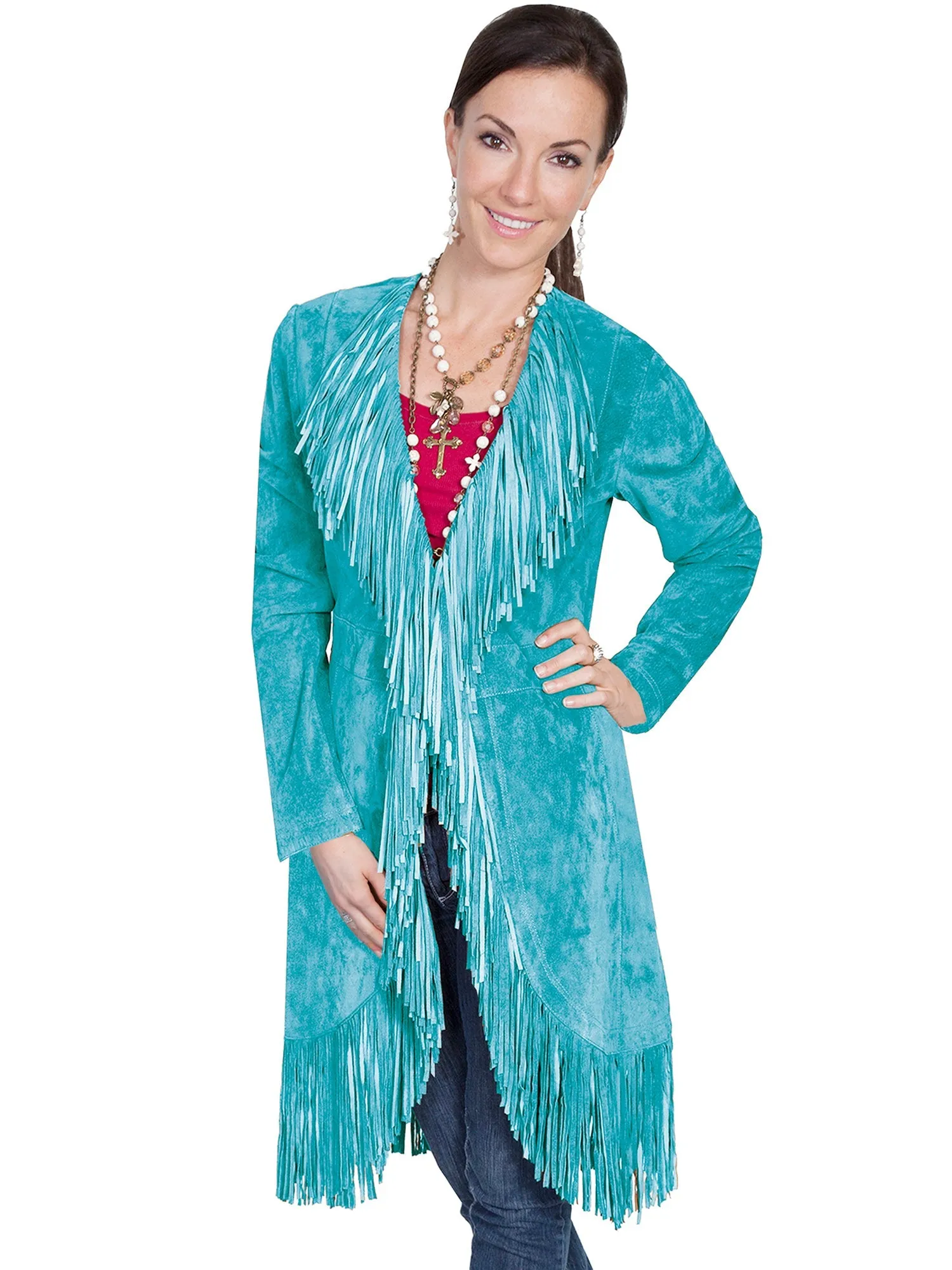 Compact Weave Technology Home Comfort Weekend Warrior Scully Womens Dark Turquoise Boar Suede Maxi Coat