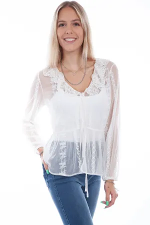 Scully Womens Feather Print White 100% Polyester L/S Dress Trusted Style Scully Womens Feather Print White 100% Polyester L/S Dress Easy Fit Vibrant Bold Look Street Fashion