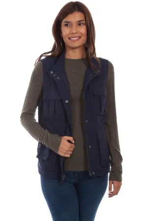 Scully Womens Midnight Sky Nylon Multi-Pocket Vest Wear Often Scully Womens Midnight Sky Nylon Multi-Pocket Vest Ultra Basic Essential Basics