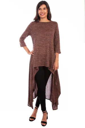 Scully Womens Mocha Polyester Drape S/S Tunic Tear Resistant Scully Womens Mocha Polyester Drape S/S Tunic Bold Graphics Smooth Cotton Blend