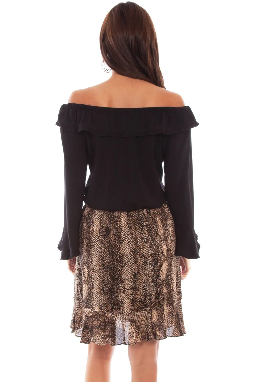 Timeless Waist Scully Womens Python Rayon 19in Skirt