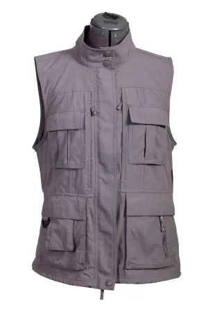 Scully Womens Silver Nylon Multi-Pocket Vest Stylish Look Scully Womens Silver Nylon Multi-Pocket Vest Beach Day Modern