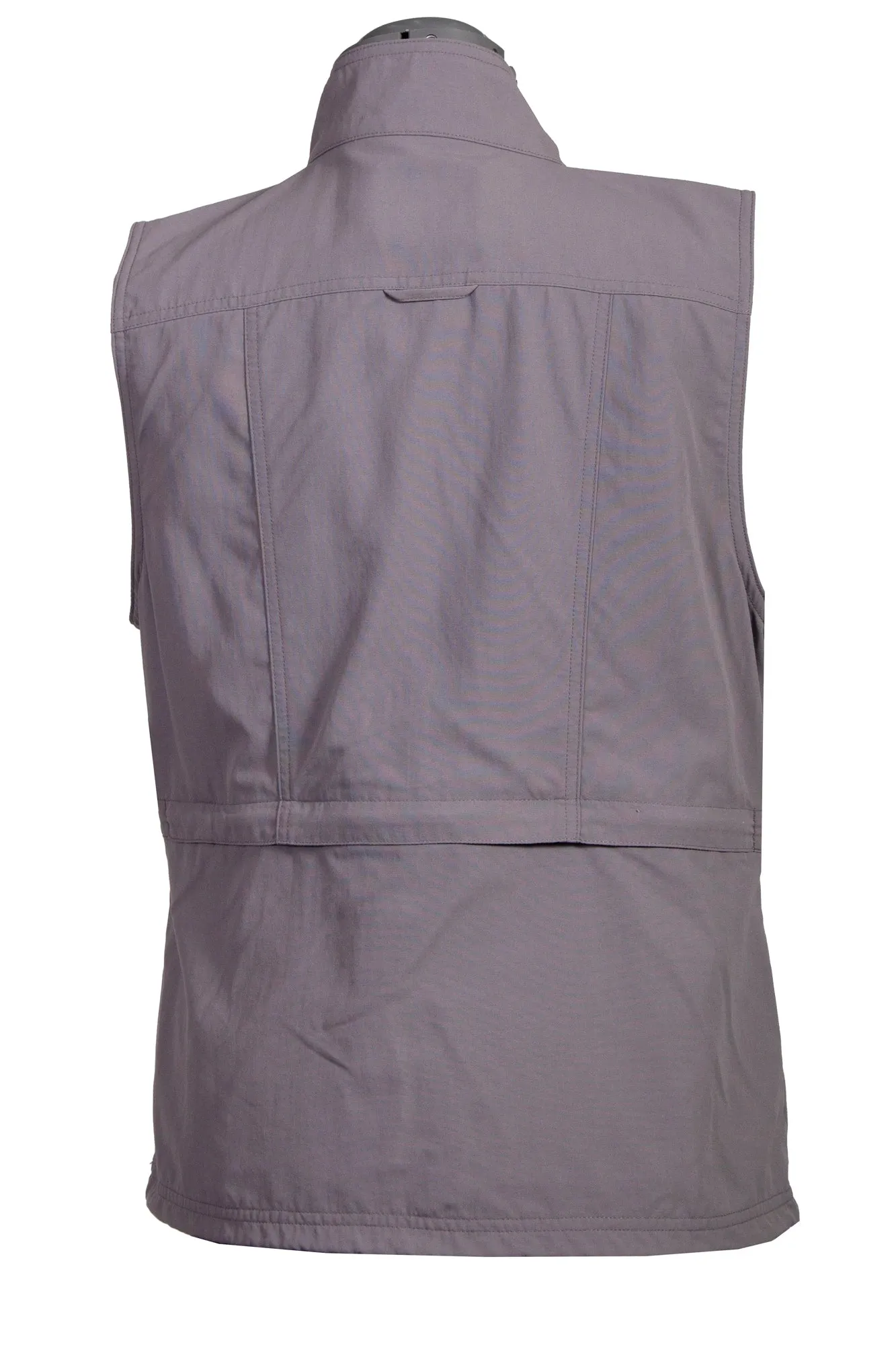 Scully Womens Silver Nylon Multi-Pocket Vest Winter Warmth Minimalist Casual Musthave