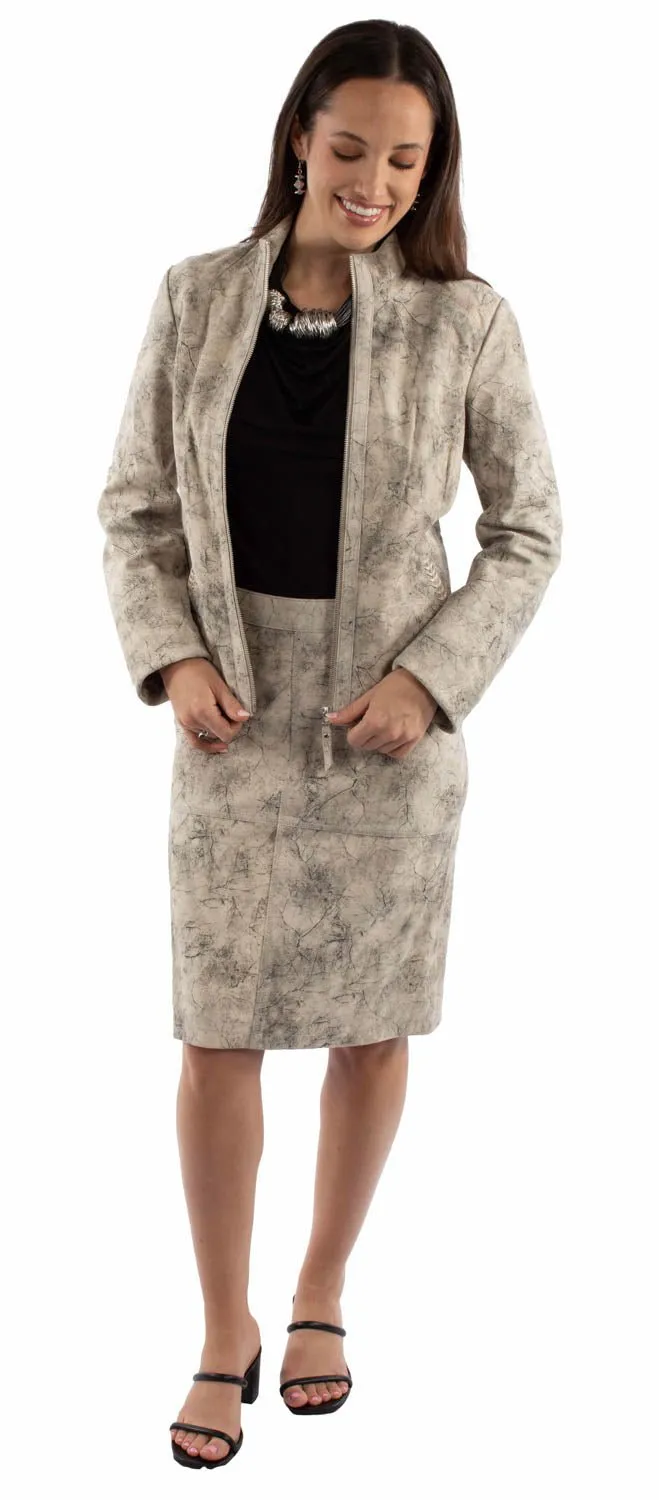Travel Outfit Chill Outfit Date Night Sleek Waistband Scully Womens Stonewashed Grey Leather Skirt