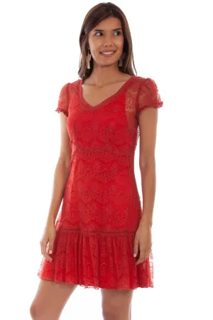 Scully Womens Sunset Nylon Lace S/S Dress Forever Wear Lightweight Morning Stroll Durable Anywhere Fit Scully Womens Sunset Nylon Lace S/S Dress