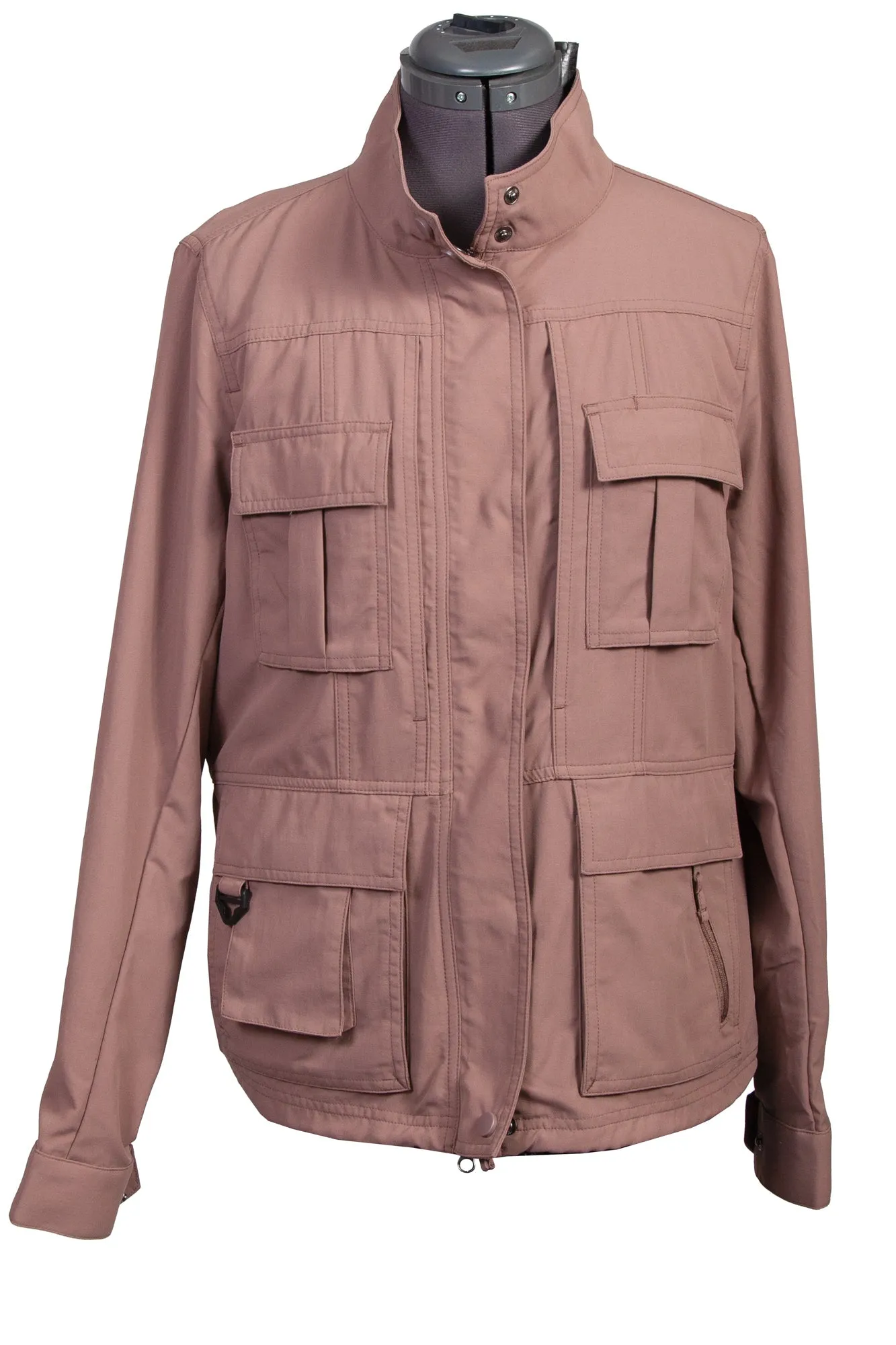 Everyday Motion Scully Womens Toffee Nylon Multi-Pocket Jacket
