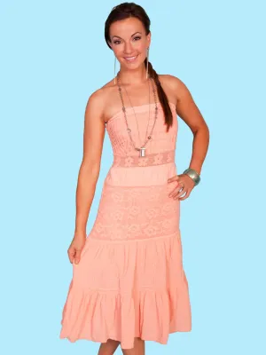 Scully Womens Tube Top Peach 100% Cotton S/L Dress Must Fit Scully Womens Tube Top Peach 100% Cotton S/L Dress Stylish Touch Weather Proof