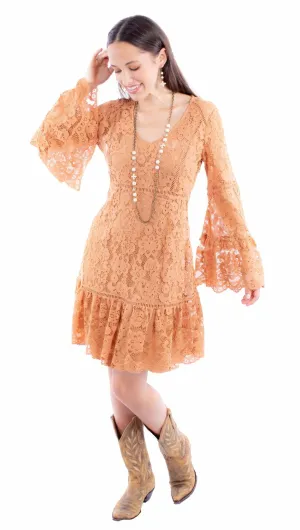 Scully Womens Two Piece Lace Light Latte Cotton Blend L/S Dress Tailored Comfort Scully Womens Two Piece Lace Light Latte Cotton Blend L/S Dress Base Fit Piece Straight Leg Design
