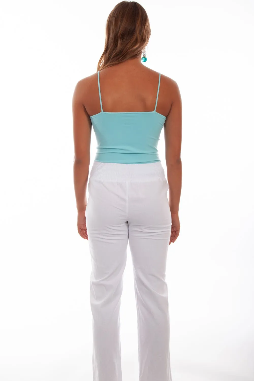 Neutral Base Simple Comfort Scully Womens White 100% Cotton Crochet Pants