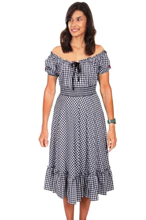 Scully Womens White 100% Cotton Gingham Check S/S Dress Perfect Combo Timeless Piece Balanced Piece Scully Womens White 100% Cotton Gingham Check S/S Dress