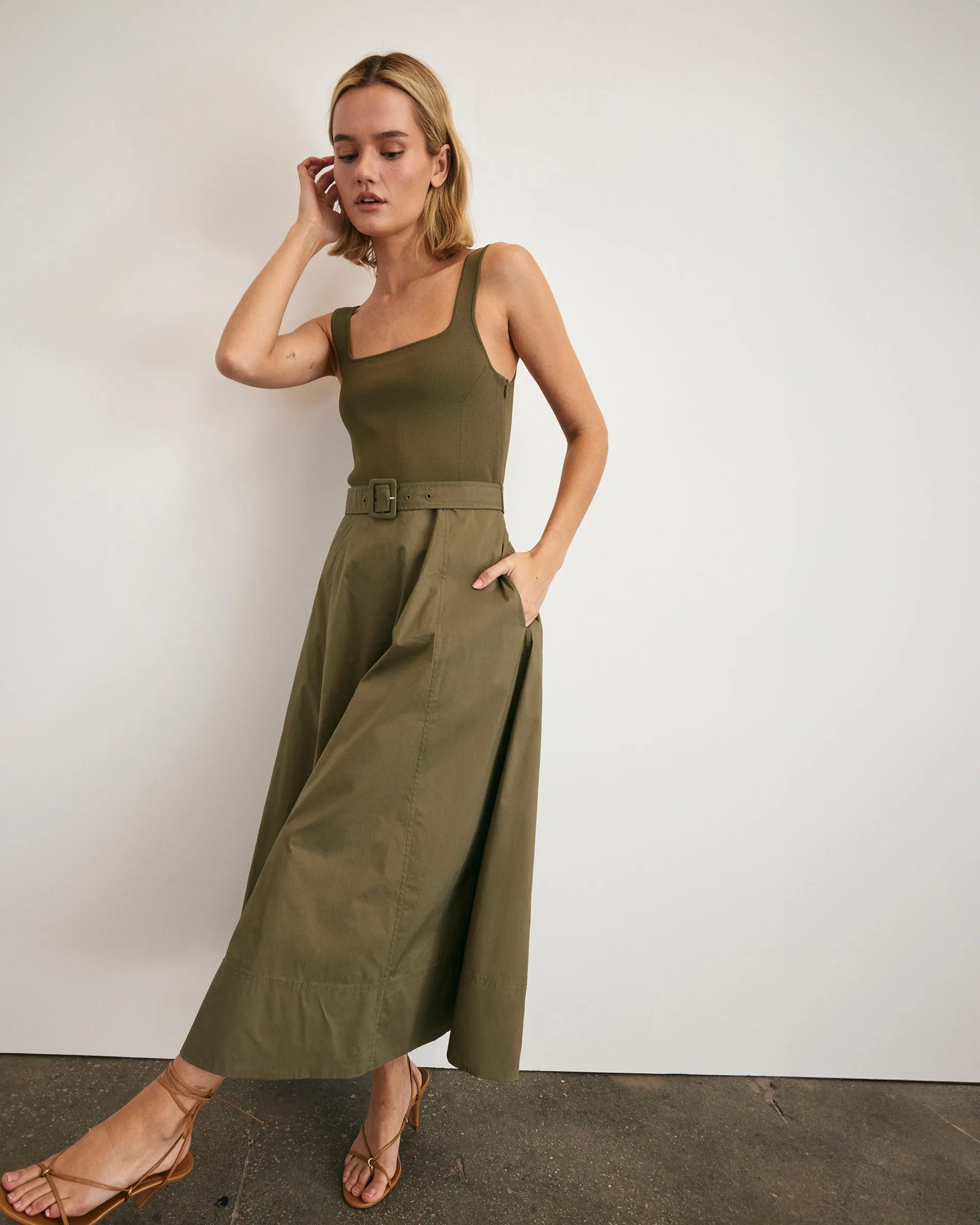 Satin Touch Carmen Dress