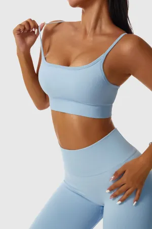 Seamless Scoop Neck Sports Bra
