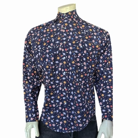 Seamless Finish Rockmount Mens Solar System Print Navy 100% Cotton L/S Shirt Dynamic Design Anti Static Lining Rockmount Mens Solar System Print Navy 100% Cotton L/S Shirt
