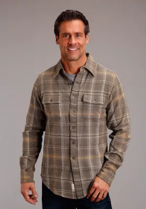 Seasonal Essential Stetson Mens Flannel Plaid Brown 100% Cotton L/S Shirt Soft Texture Soft touch finish Stetson Mens Flannel Plaid Brown 100% Cotton L/S Shirt