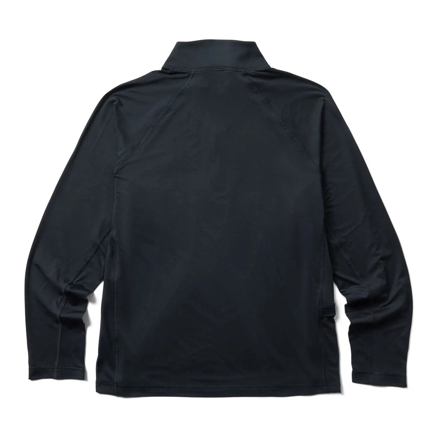 Wolverine Mens Black Polyester L/S Tactical Sun-Stop Eco Zip Shirt Gym Companion