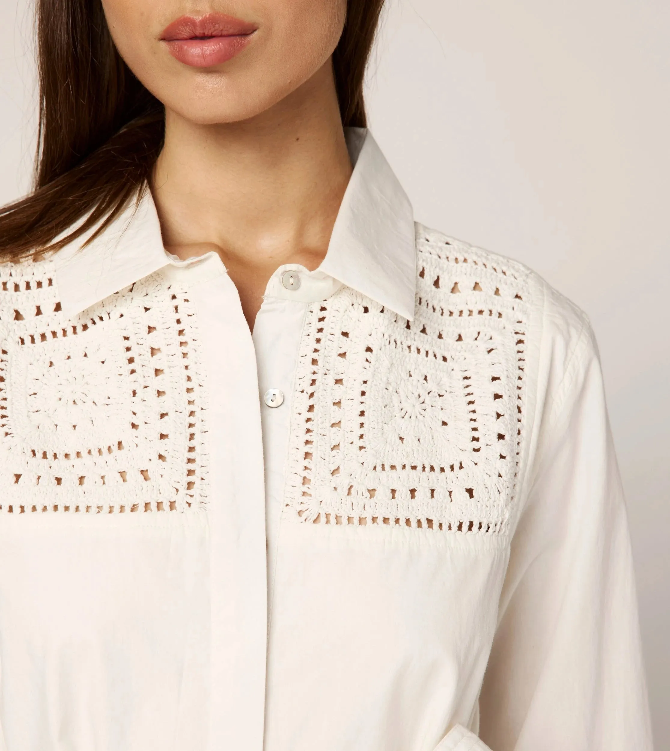 Textured Look Timeless Fit Senara Mini Dress | Ivory