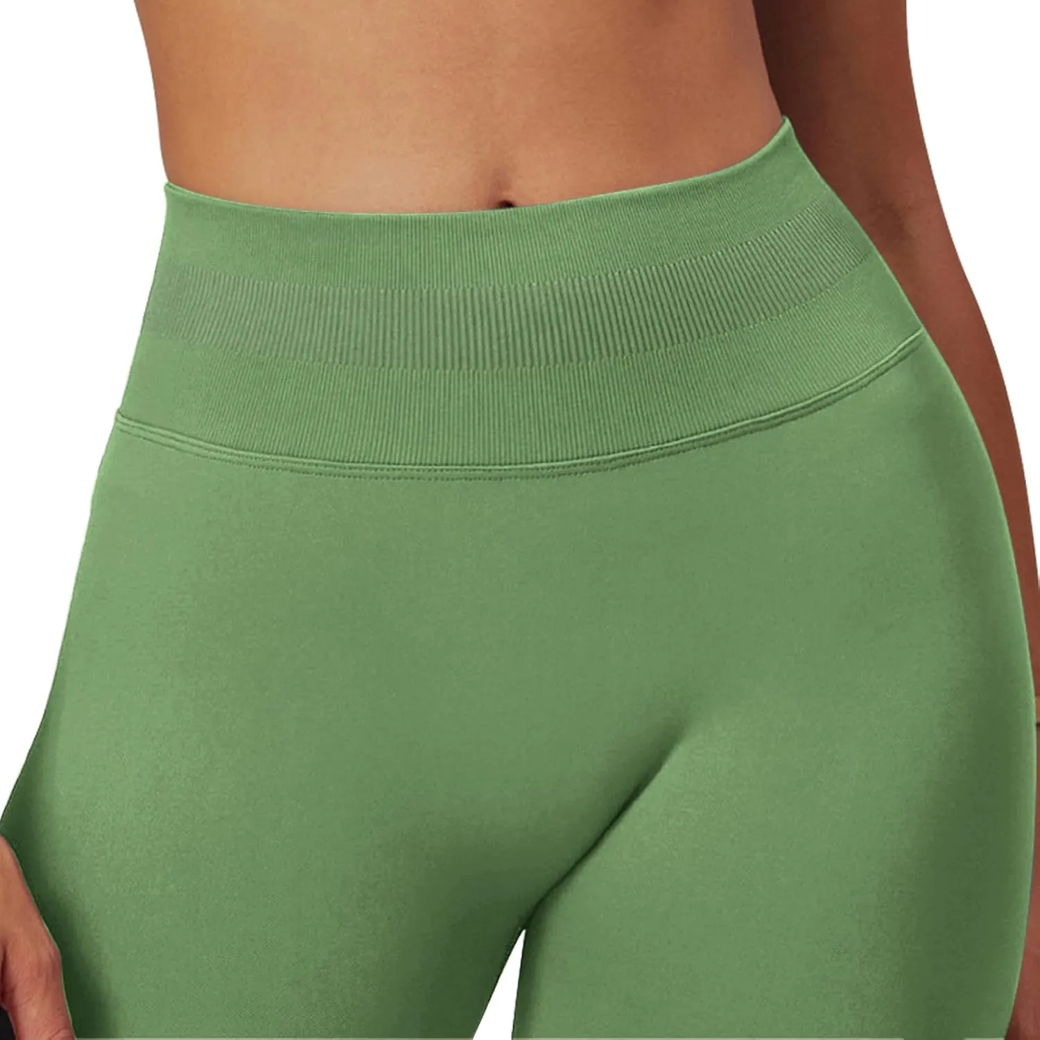 SENBAN Women's High Waisted Leggings Seamless Workout Gym Yoga Pants Tummy Control Smile Contour Activewear Tights