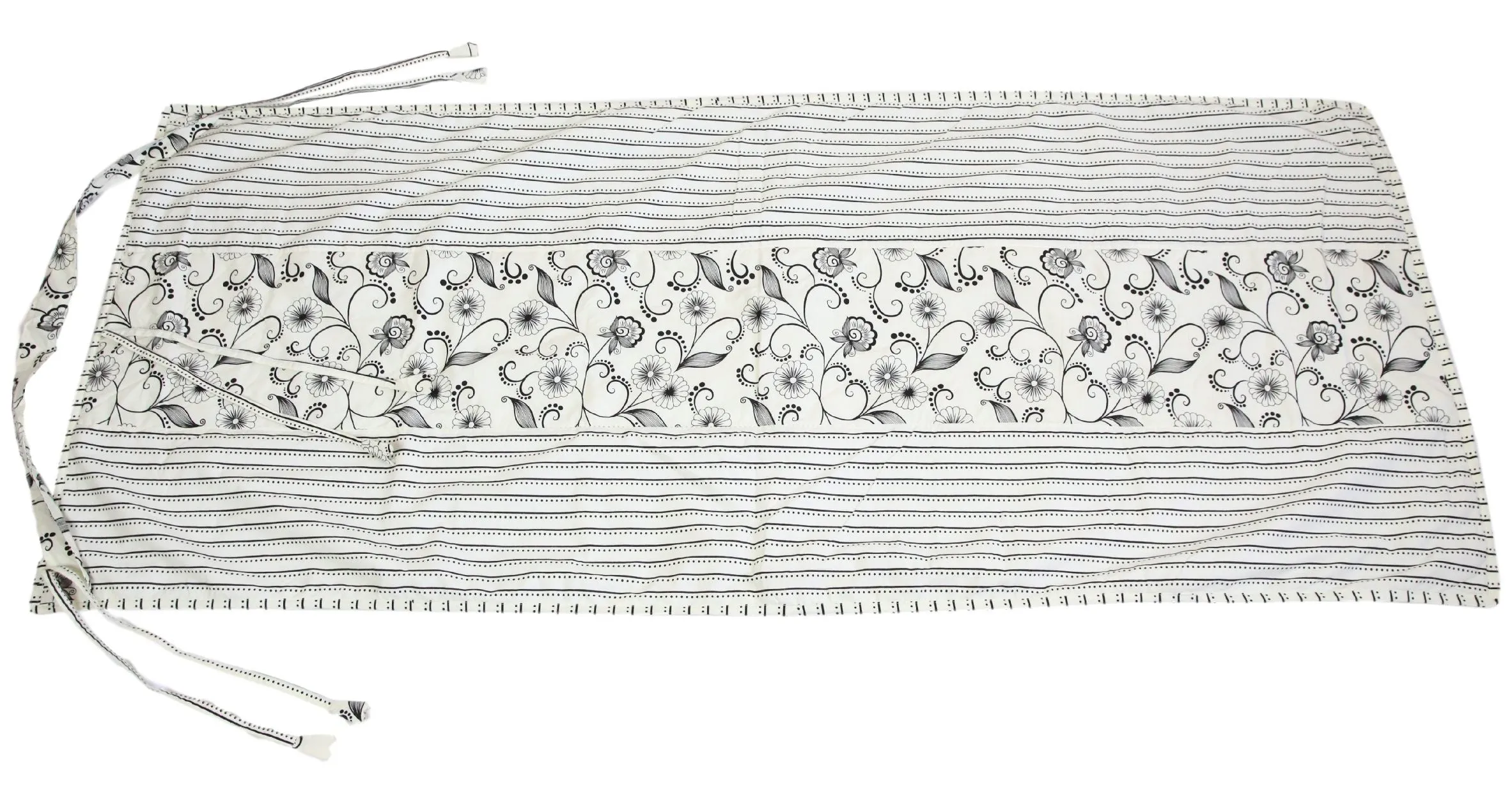 ShalinIndia Yogamat For Women And Girls Cotton Printed Reversible Cushioned,YMT01-2444,Cream,70X30 Inch