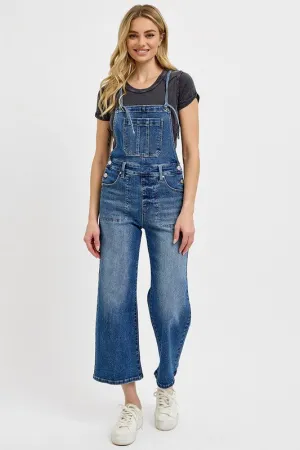 SHANNON CROP STRAIGHT OVERALLS S-XL Urban Form Foundation Piece Work Ready Earthy SHANNON CROP STRAIGHT OVERALLS S-XL