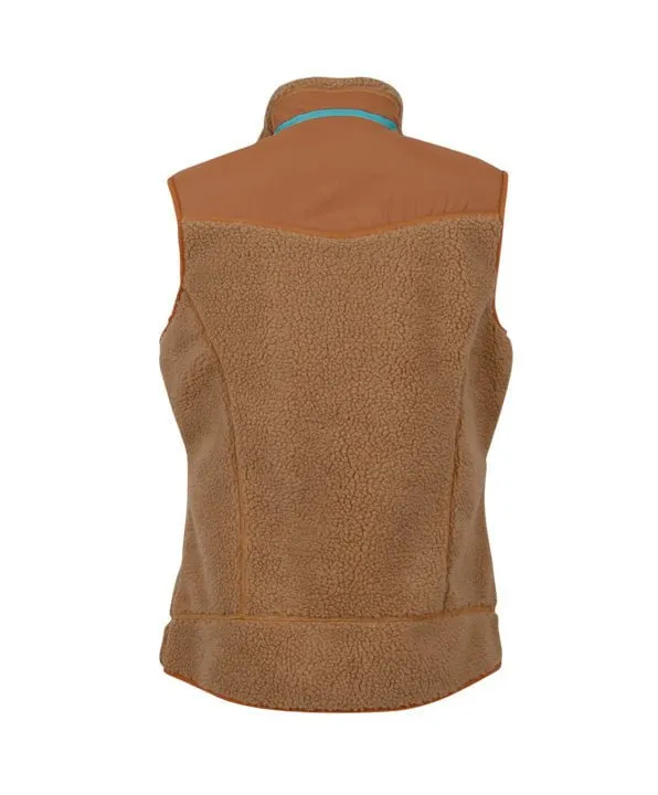 Eco Certified Textile Standards On-the-Go Look STS Ranchwear Womens Calgary Tan 100% Polyester Fleece Vest