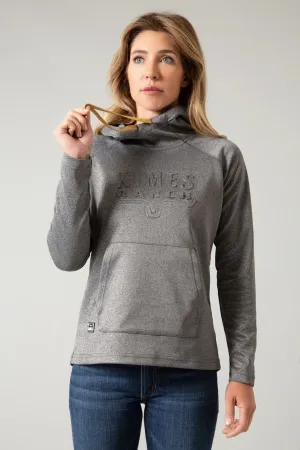 Sharp Fit Kimes Ranch Womens Sedona Bossed Charcoal Heather 100% Polyester Hoodie Kimes Ranch Womens Sedona Bossed Charcoal Heather 100% Polyester Hoodie Minimalist Weekend Getaway Casual Universal Look