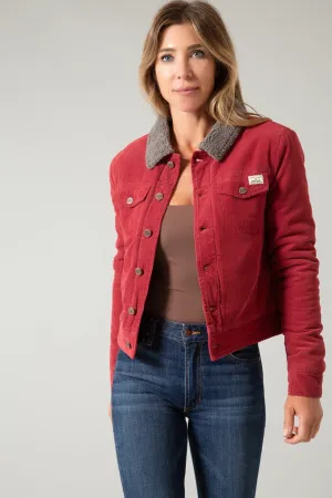 Sharp Twist Kimes Ranch Womens Winslow Sherpa Rust Cord 100% Cotton Jacket clean look Kimes Ranch Womens Winslow Sherpa Rust Cord 100% Cotton Jacket