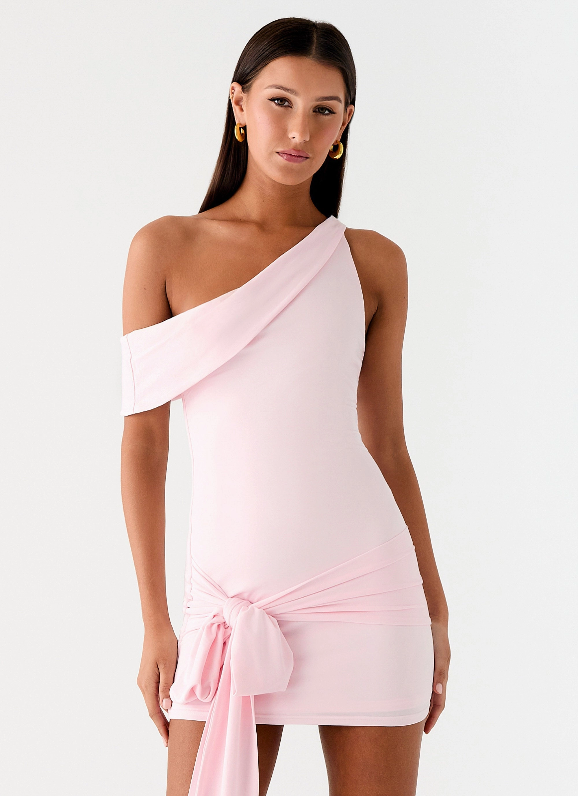 Smooth Wear Comfy Look All Day Mini Dress - Baby Pink