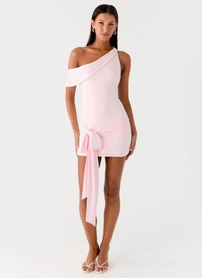 Sheath Cut All Day Mini Dress - Baby Pink Fashionable Fit All Day Mini Dress - Baby Pink