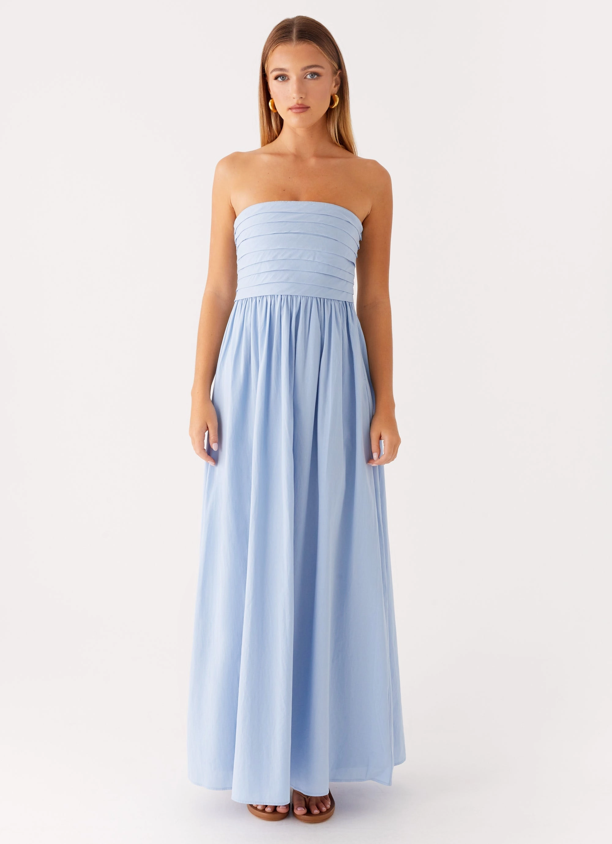 Tamia Maxi Dress - Blue Comfy and Cozy