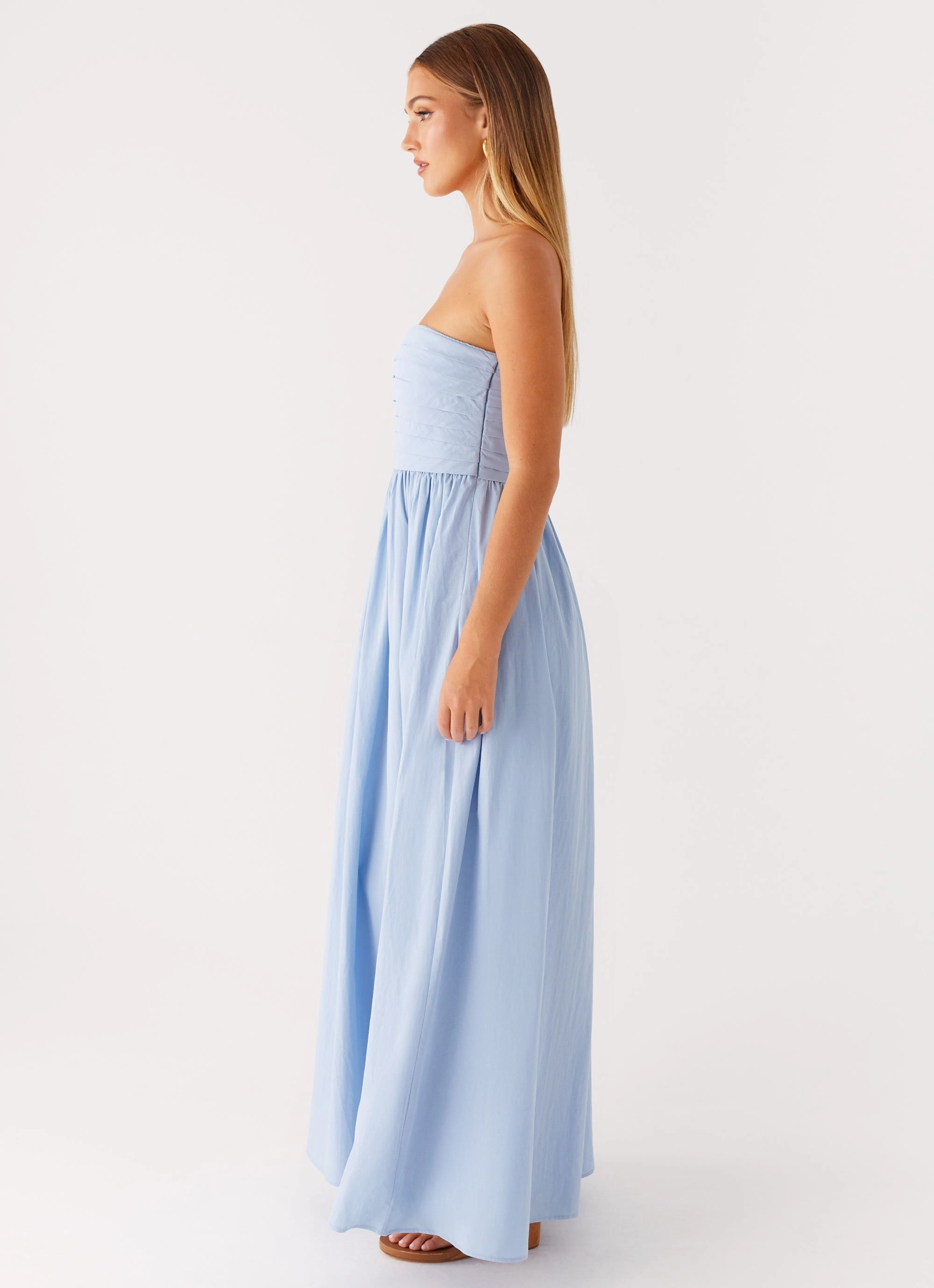 Tamia Maxi Dress - Blue Refined Aesthetic Statement Look