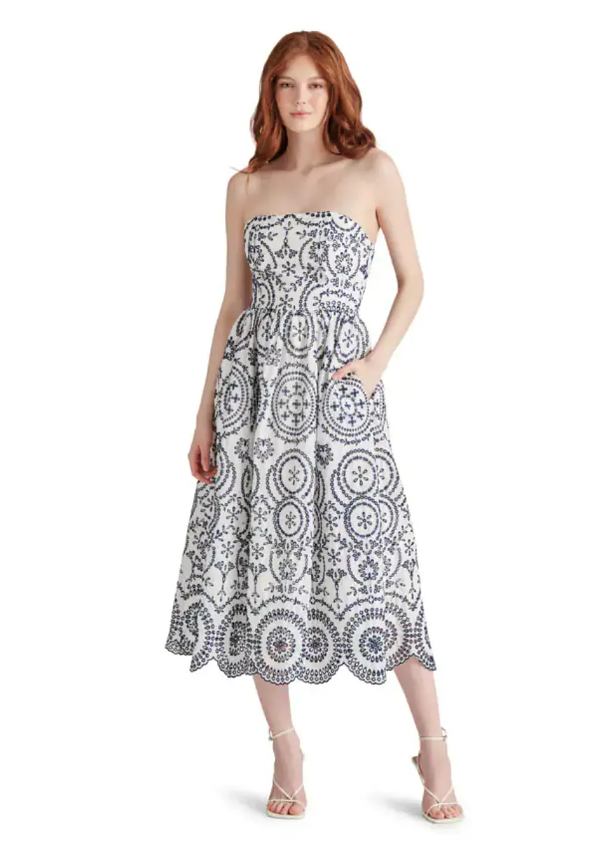 Shirley Dress in Marine Cool Simplicity