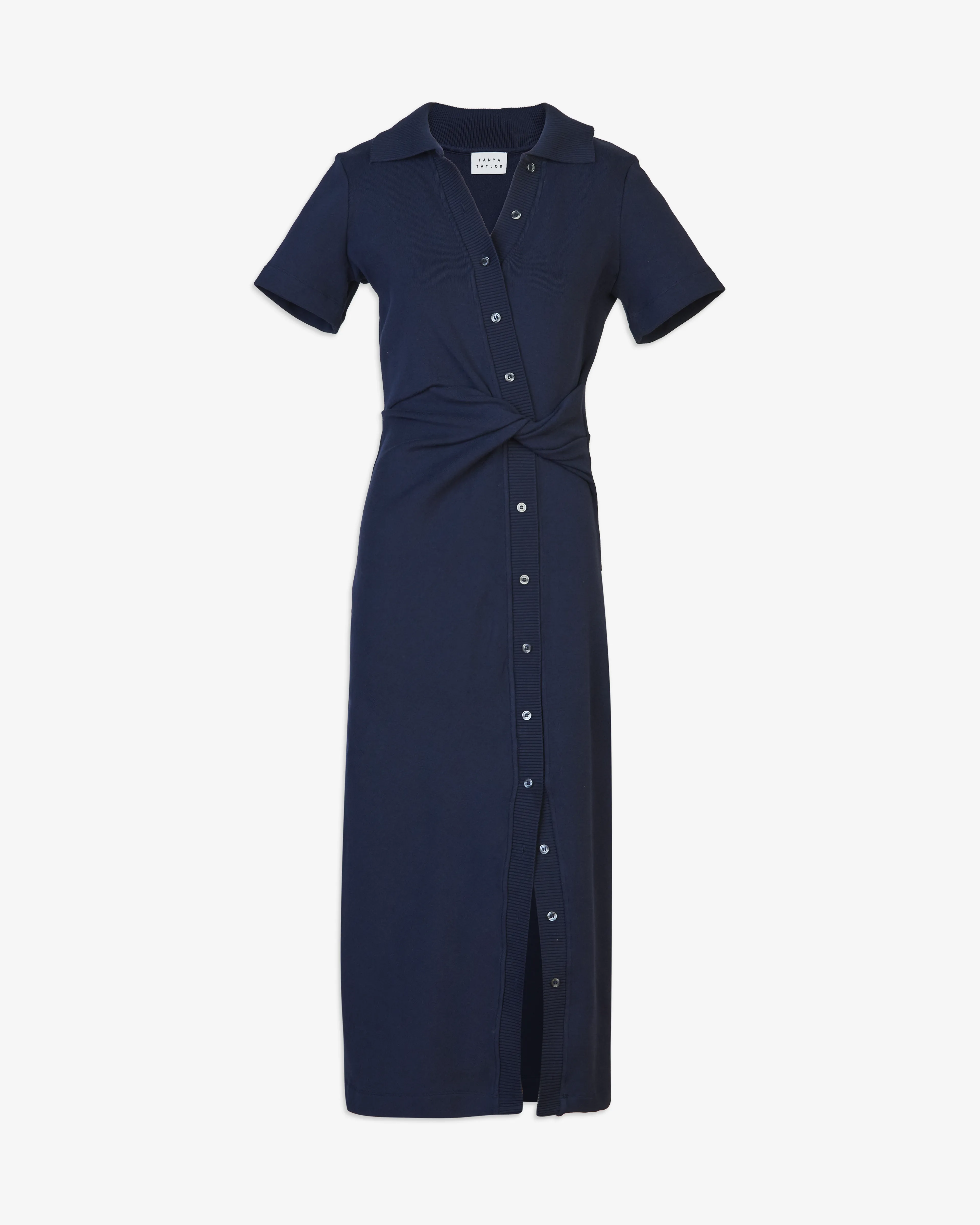 Short Sleeve Ellicot Dress High Hemline Chilly Day Comfort