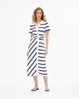 Short Sleeve Ellicot Dress Trendy Garment Padded-Bust Fit Vibe Short Sleeve Ellicot Dress