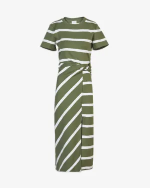Short Sleeve Striped Cody Dress Stylized Clothing Short Sleeve Striped Cody Dress Modest Look