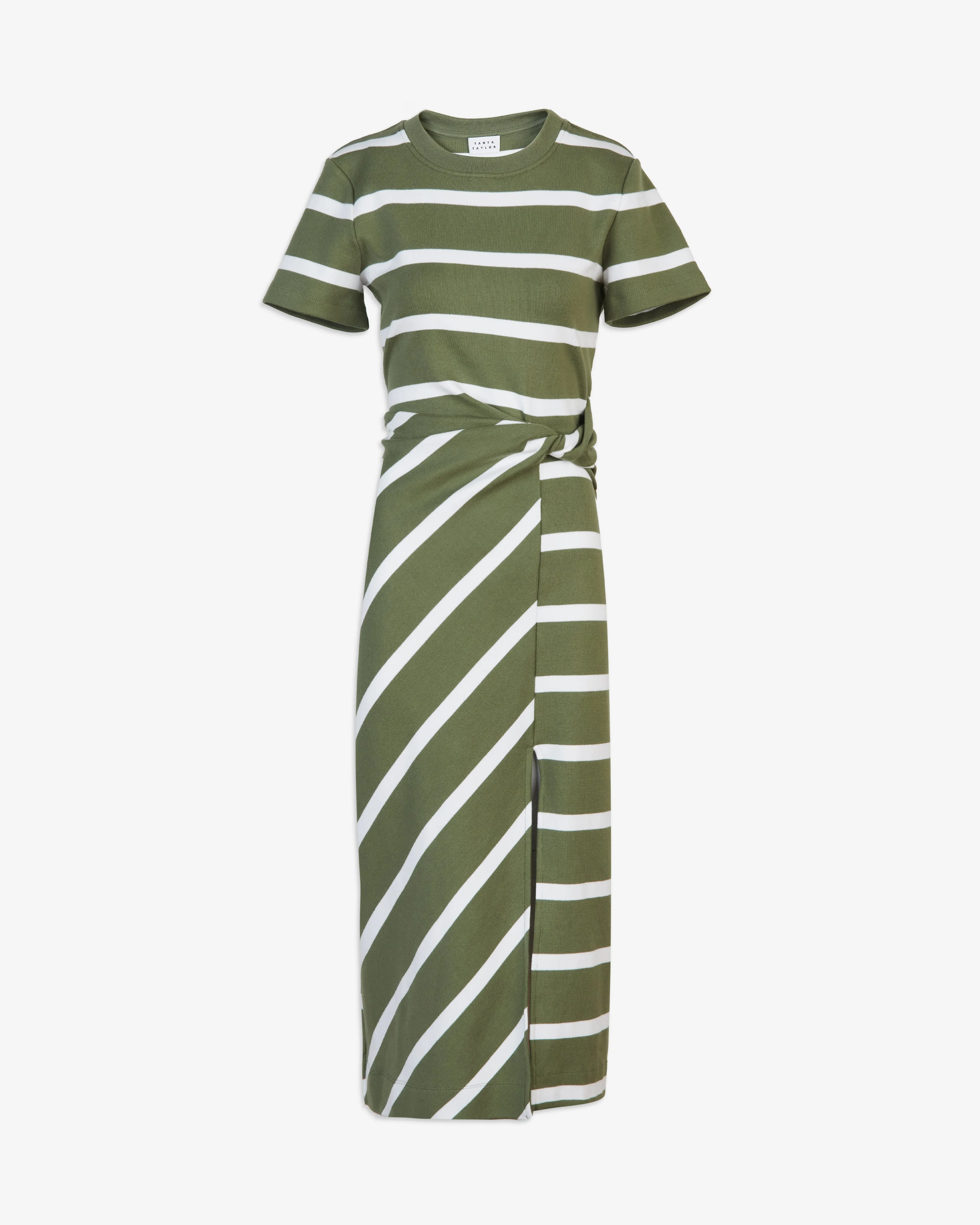 Short Sleeve Striped Cody Dress Modest Look