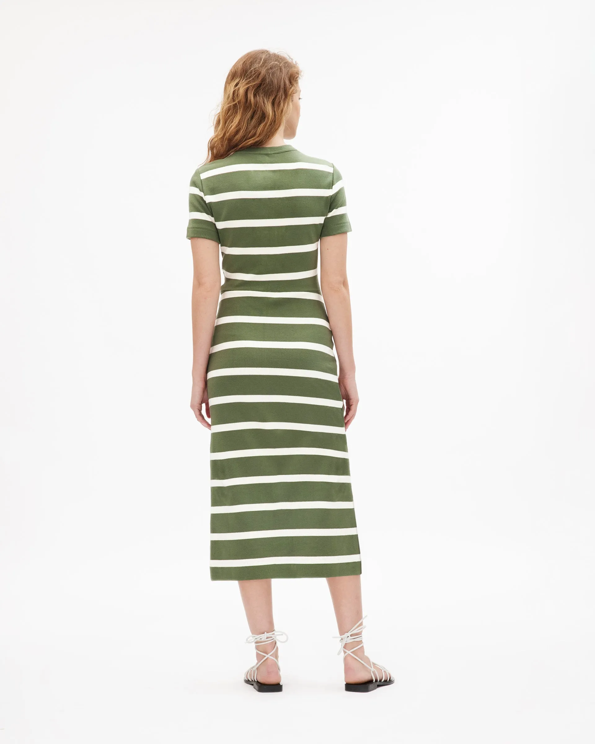 Everyday Movement Eye Catching Short Sleeve Striped Cody Dress