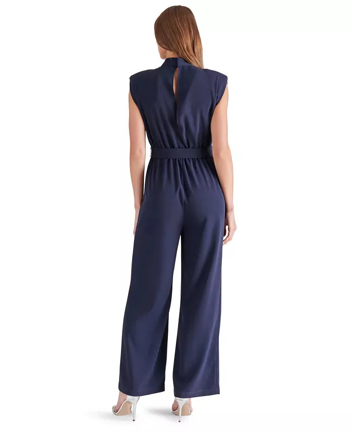 Smooth Line Side-Pocket Silvette Jumpsuit in Marine