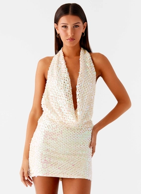 Simple Comfort You Make Me Feel Mini Dress - Ivory You Make Me Feel Mini Dress - Ivory Mood Look Casual Chic Wear