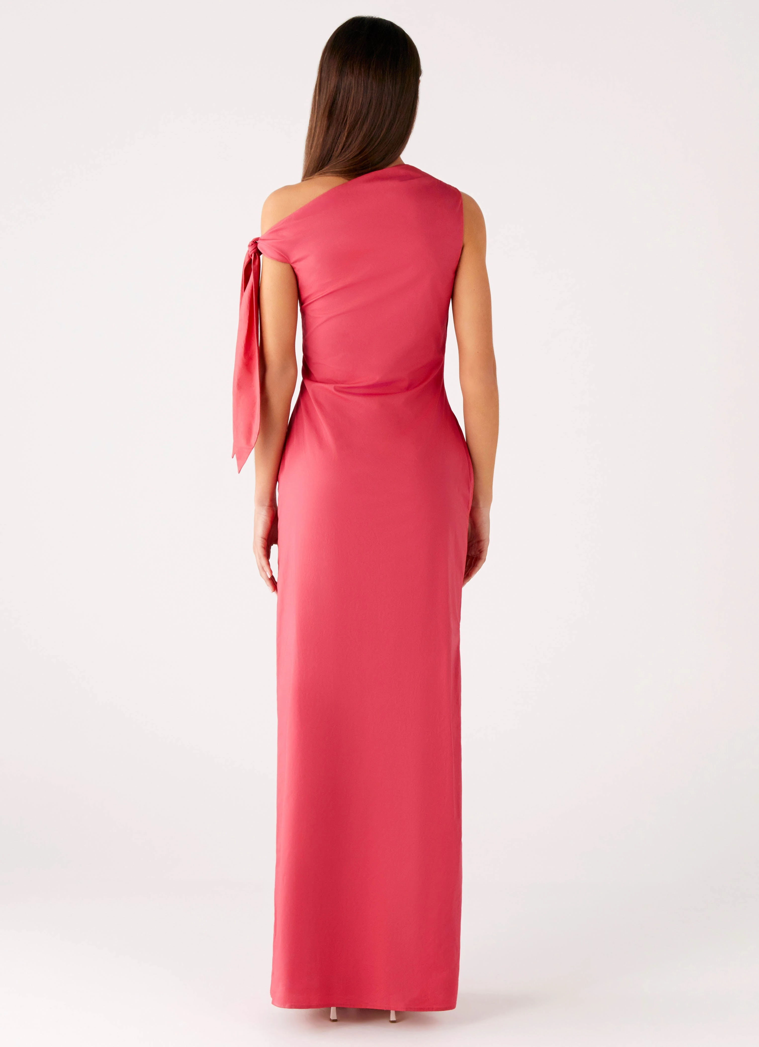 Elegant Silhouette Marella Maxi Dress - Coral