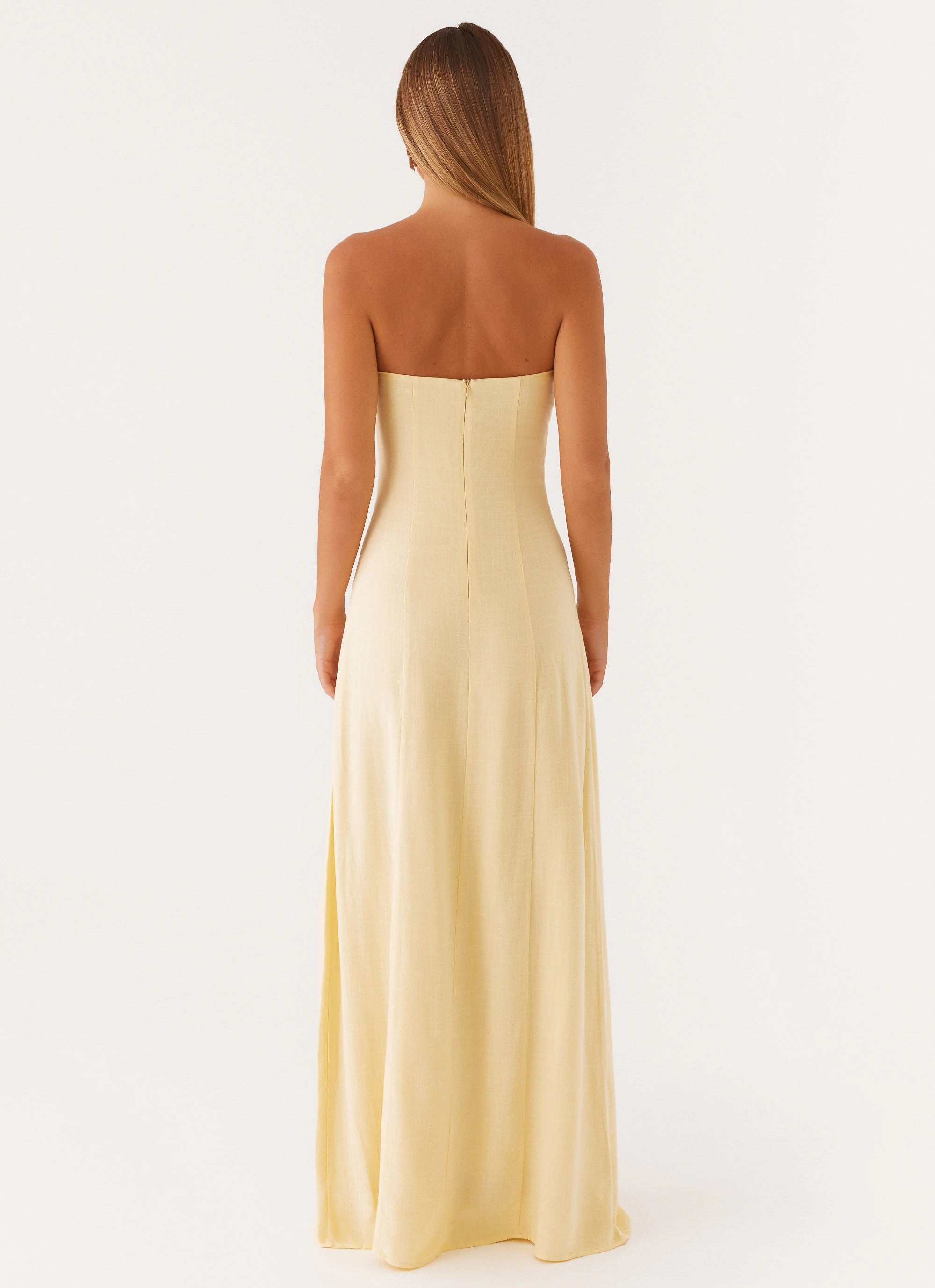 Tayla Linen Maxi Dress - Yellow All Day