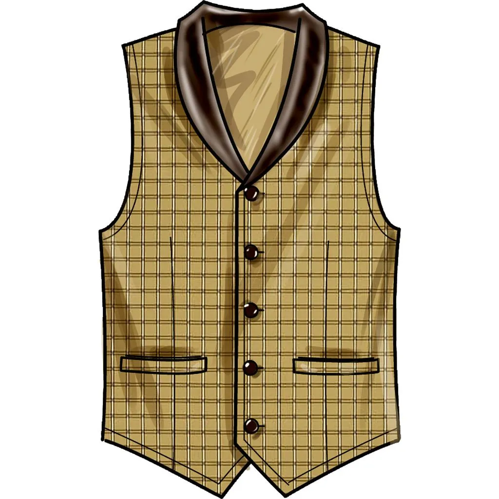 Simplicity Sewing Pattern S9457 Men's Vests
