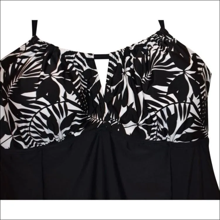 Simply Fit Women’s Plus Size Swimdress Swimsuit Halter Front 16-24