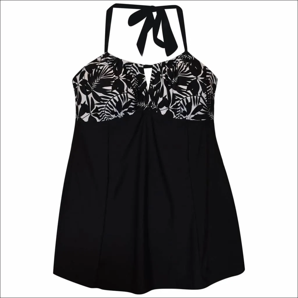 Simply Fit Women’s Plus Size Swimdress Swimsuit Halter Front 16-24