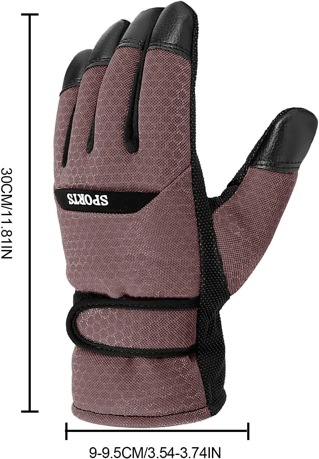 Ski Gloves Windproof Insulated Warm Snow Gloves Touchscreen Winter Gloves for Men Women Womens Winter Gloves