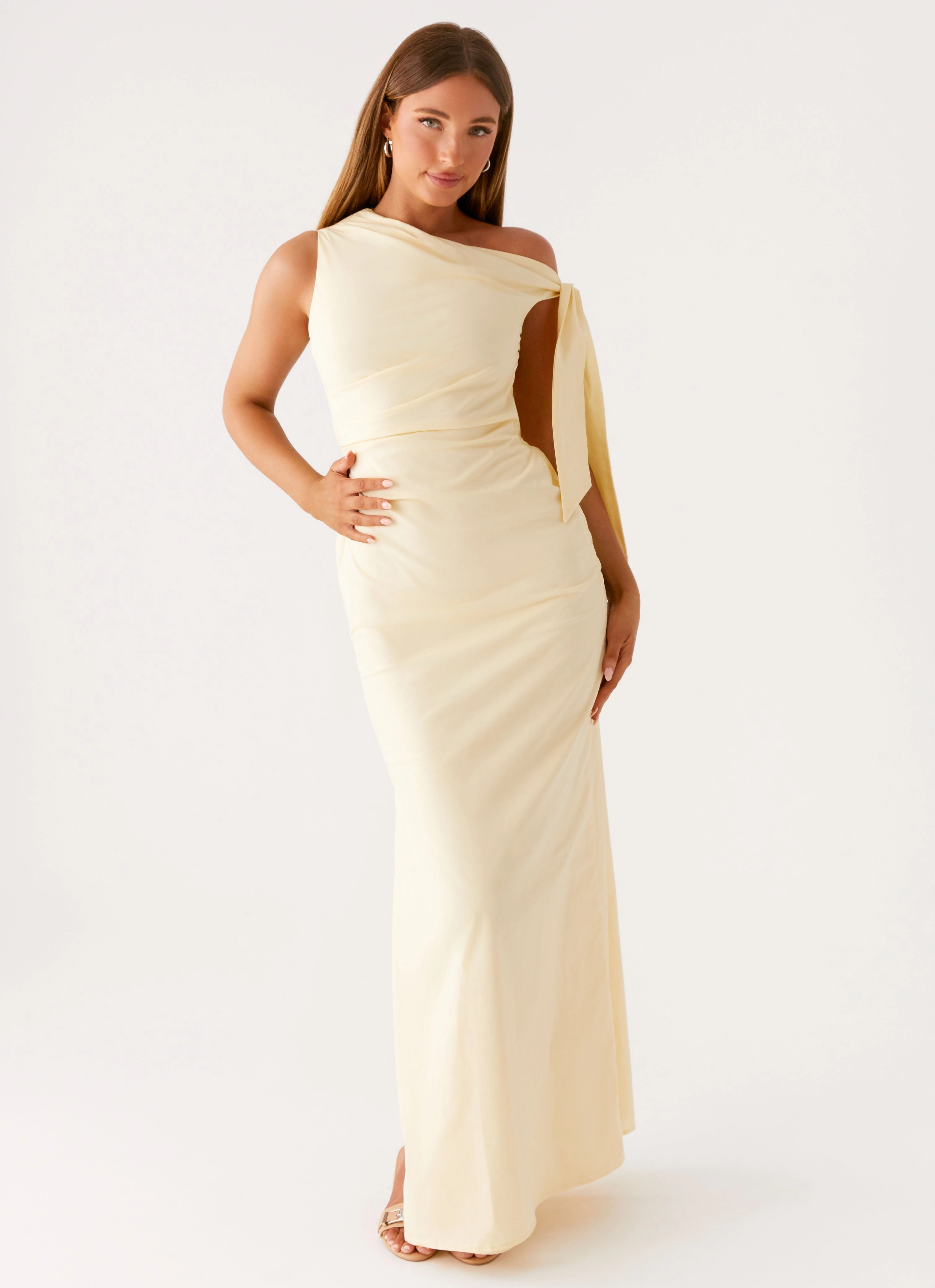 Marella Maxi Dress - Yellow Daily Essential Lightweight Piece
